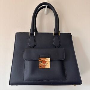 Navy Blue MK Tote Bag